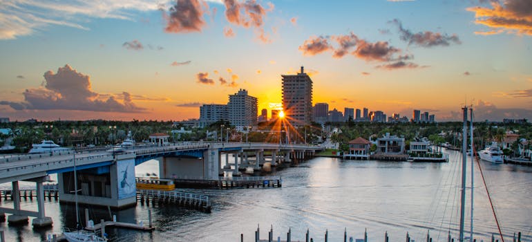 a picture of Fort Lauderdale, you can expect to see this view when moving from Lakeland to Fort Lauderdale